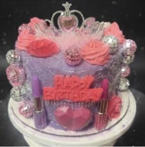 Double Stacked Heart Shaped Cake